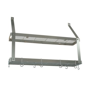 Buy Double Bookshelf Rack – Stainless Steel, Chrome