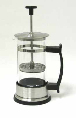 Stainless Steel 12 Oz. Glass Coffee or Tea Press