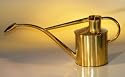 Bonsai Boy's English Brass Watering Can - 2 Pints<br>With Fine Brass Rose