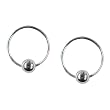 12mm Bali Hoop Earrings Sterling Silver