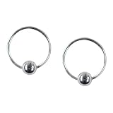 12mm Bali Hoop Earrings Sterling Silver