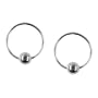 12mm Bali Hoop Earrings Sterling Silver