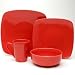 sengWare Chic Square 4-pc. Place Setting - Pimento