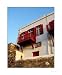 Mykonos Red Balcony Places Photographic Poster Print by Matt D. Rudin, 16x20