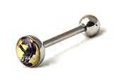 Licensed Ed Hardy Stainless Steel Signature Logo Design Tongue Ring Panther
