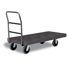 Continental 5865, Single Handle Standard Duty Platform Truck, 1200-lb Capacity, 48" Length x 24" Width, Charcoal Grey (Case of 1)