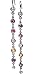 18k White Gold Natural Multi Color Sapphire and