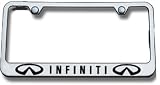 Chrome Custom Vehicle License Plate Frames - Infiniti