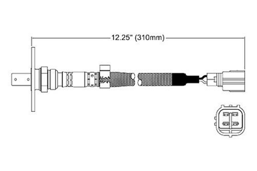 Walker 250-54051 Four Wire Oxygen Sensor