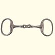 French Link Flat Ring Eggbutt Snaffle Bit
