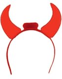 Light Up Glowing Red Devil Horns LED Costume Headband