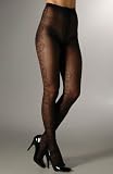 DKNY Lace Panel Tulle Opaque Tights (0B170)