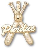 Purdue Boilermakers Solid 10K Gold ''PURDUE'' Bats Pendant