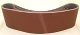 Aluminum Oxide Sanding Belts, 6 by 48, 120 Grit, Pack of 10.