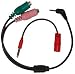 Headset Buddy: PC Headset to 2.5mm - 3.5mm Adapter for Phones and Smartphones (01-PC35-PH25/35Combo)