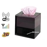 SPY TISSUE BOX -WIFI- WATCH LIVE ANYWHERE IN THE WORLD