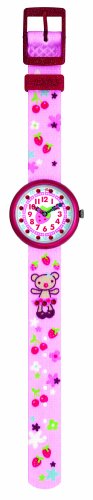 Flik Flak - FBN034 - Montre Enfant - Quartz - Analogique - Bracelet plastique rose avec motifs