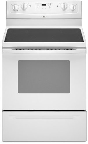 Whirlpool WFE361LVQ White WhirlpoolR 30 in. Self-Cleaning Freestanding Electric