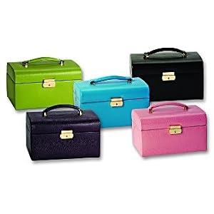 Budd Leather Leather Goods and Accessories Lizard Print Leather Jewelry Box