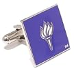 NYU Bobcats Cufflinks - NCAA College Athletics Sports Themed Formal Wear