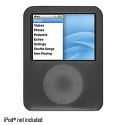 Incipio dermaSHOT Silicone Skin Case for iPod nano 3G (Black) by Incipio