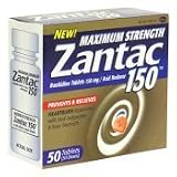 Maximum Strength Zantac 150-Prevent and Relieve Heartburn, 50 Tablets