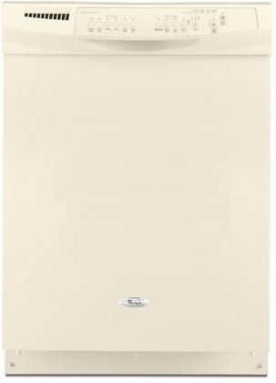 Gold Full Console Dishwasher with 6 Automatic Cycles 14 Place Settings EZ-2 Lift Adjustable Racks 2-4-6 Hour Delay Wash and Quiet Partner V Sound Package Bisque