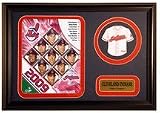 2009 Cleveland Indians Photograph with Team Jersey Patch in a 12" x 18" Deluxe Photograph Frame