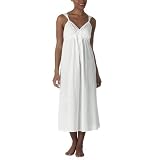 Gilligan & O'Malley® Knotted-Strap Long Nightgown - White Cambric