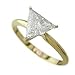 1.00ct Trillion Cut Diamond Solitaire G Color SI1 Clarity GEM LAB CERT - Size