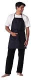 Andre Stylist Apron Nylon/Vinyl Waist Tie Black