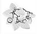 Burberry Stainless Steel & White Acrylic Heart Charm Bracelet Watch BU5261
