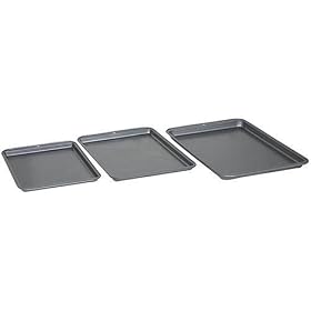 Baker's Secret Basics 3-Piece Cookie Sheet Value Pack by Baker's Secret