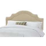 Skyline Furniture 770XX (Velvet Buckwheat) Arc Notched Border Headboard in Velvet Buckwheat Size: King