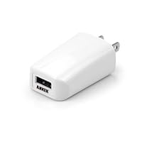 Anker® 1A USB Wall Charger Home and Travel Charger for iPhones, iPods; Motorola Droid RAZR MAXX; Samsung Galaxy S4, S3, S2, Galaxy Note 2, Galaxy Nexus; HTC One X V S, EVO 3D, EVO 4G; other Smart Phones and Anker Astro External Batteries - White