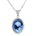 Sterling Silver Oval Agate Cameo Pendant
