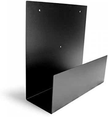 Computer Bracket Solutions - Dell Inspiron 1000, 3847, 3850 Side Mount Computer Bracket- 15 x 8 x 17 - Flat Black