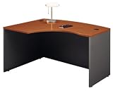 Series C Auburn Maple Left L Bow Desk By Bush Furniture Office Product