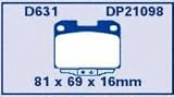 EBC Brake DP21098 Rear Premium Organic Pads
