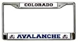 Colorado Avalanche Chrome License Plate Frame