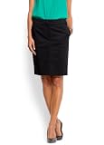 Mango Women's Zip Closure Skirt, 6, Black