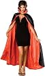 Rubie?s Costume Co Long Satin Cape,Black/Red,One Size