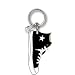 PlastiColor 004056R01 Black High Top Sneaker Key Plastisol Key Chain