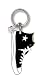 PlastiColor 004056R01 Black High Top Sneaker Key Plastisol Key Chain