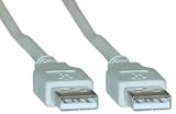 USB Type A Male / Type A Male Cable, 2.0 Version, 15 ft