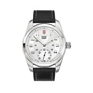 Swiss Army Men's Ambassador XL Mechanical Manual Wind Leather Watch #24152
