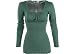 Derek Heart Square Neck Top With Rib Knit Body