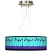 Palm Tree Haze 20 Wide 3-Light Pendant Chandelier
