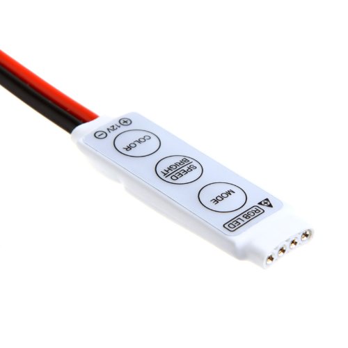Morelight Mini 12V 12A Controller Dimmer Adjustable for RGB 5050 3528 LED Strip multi-color Flexible Strip Lights