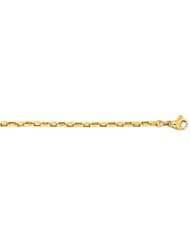 18KT Yellow Oval Link 3.8mm Bracelets Length = 24